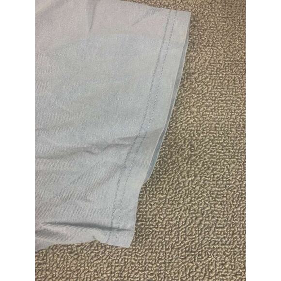 Vintage 90s Disney Store T Shirt Men M Blue Mickey Mouse Graphic Pocket Crewneck - Picture 10 of 10